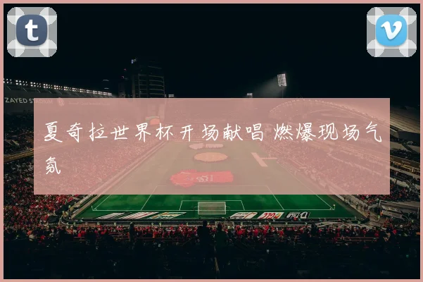 夏奇拉世界杯开场献唱 燃爆现场气氛